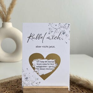 Rubbelkarte „Rubbel mich… aber nicht jetzt“ | Emotionale Überraschung | Gutschein Karte | Geschenk für Partner, Freundin, Familie