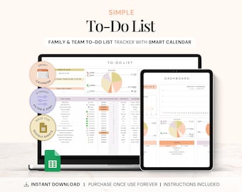 To Do List Template Weekly To Do List Task Planner Spreadsheet Google Sheets Daily Weekly Task Tracker Digital Planner To Do List Checklist