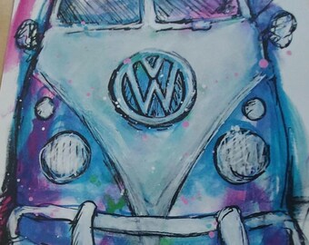 VW Campervan print