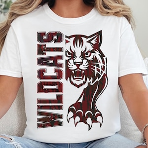Callisburg Wildcats Fussball T-Shirt: Leoparden Print Comfort Colors Shirt