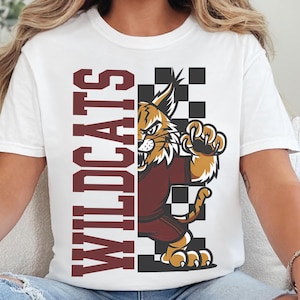 Callisburg Wildcats Fussball T-Shirt: Leoparden Print Comfort Colors Shirt