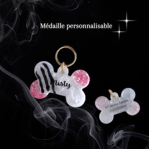 Customizable bone dog tag/medal