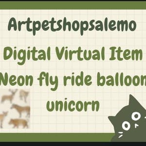 nfr balloon unicorn legend my digital virtual item