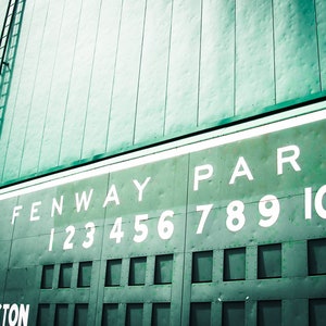 The Green Monster at Fenway Park, Boston.