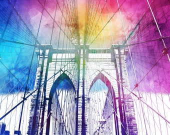 Brooklyn Bridge (Watercolor)