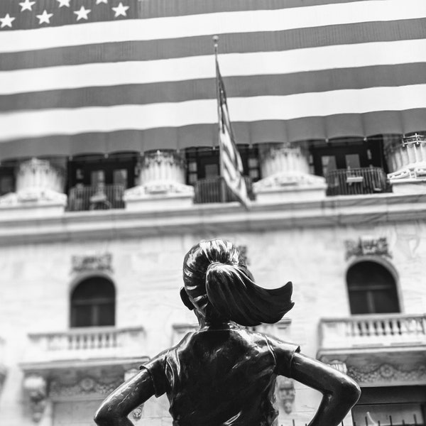 The Fearless Girl, New York City.