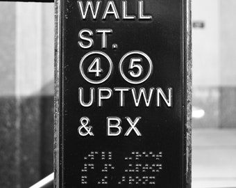 Wall Street Station, New York City.