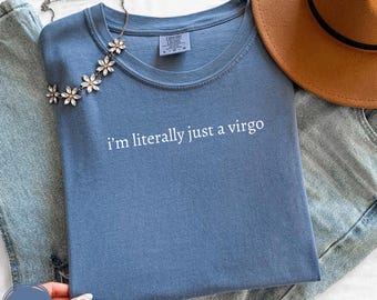 Virgo Birthday Shirt Zodiac Gift Astrology Lover Tshirt Cotton Comfortable Casual Wear Funny Design Star Sign Present Humor Big Energy