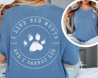 Funny Dog Shirt Vintage Style Retro Design Graphic Tee Mom Humor Gift Rescue Supporter Animal Lover Cotton Apparel Mixed Breed Mutt Clothing