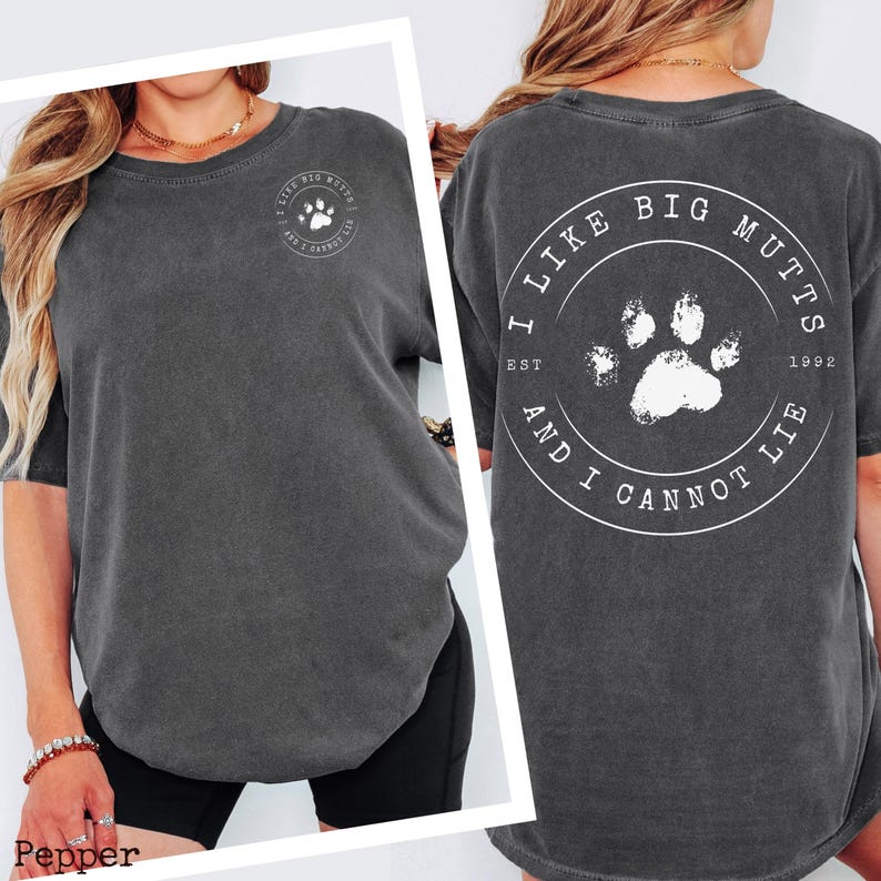 Comfortable Cotton Shirt Dog Lover Tee Funny Graphic Apparel Vintage Style Design Retro Print Quality Dog Mom Gift Animal Lover Present Mixed Breed Mutt Clothing Sarcastic Humor Tshirt Perfect Casual Wear Everyday Outfit Birthday Gift Idea