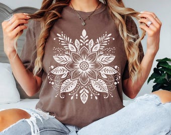 Boho Shirt, Comfort Colors, Boho Graphic Tee, Spiritual Shirt, Yoga Tee, Mindful Gift, Aesthetic Shirt, Zen Vibes, Meditative Tee