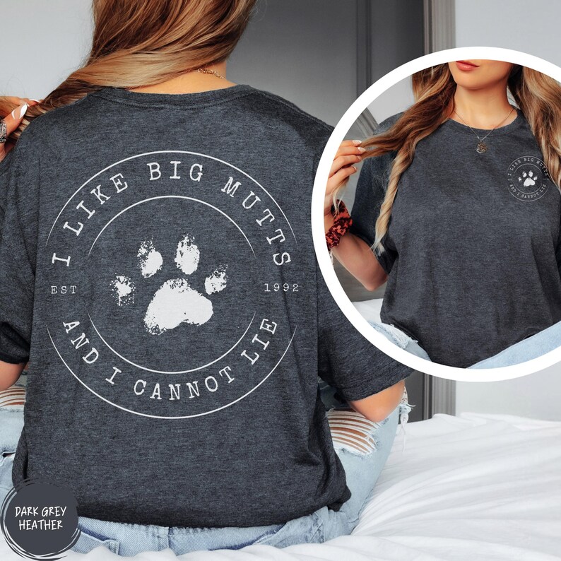 Comfortable Cotton Shirt Dog Lover Tee Funny Graphic Apparel Vintage Style Design Retro Print Quality Dog Mom Gift Animal Lover Present Mixed Breed Mutt Clothing Sarcastic Humor Tshirt Perfect Casual Wear Everyday Outfit Birthday Gift Idea