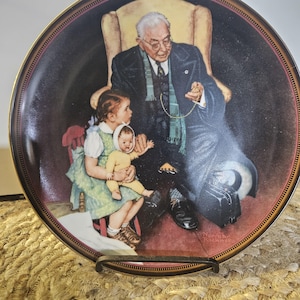 Norman Rockwell Collectable Plate &quot;Tender Loving Care&quot;