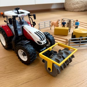 Spielzeug Siloverteiler, Siloverteiler Spielzeug Kinder Geschenk für Bruder Traktoren,  Siloverteiler Walze, Bruder Zubehör, Kinderspielzeug