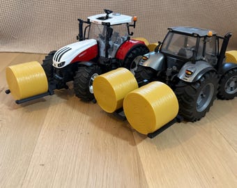 Spielzeug Doppelballengabel, Ballengabel Spielzeug Kinder Geschenk für Bruder Traktoren,  Heuballengabel, Bruder Zubehör, Kinderspielzeug