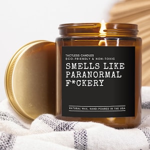 Ghost Hunting Candle, Smells like paranormal f*ckery, Paranormal stories gift, Spirit sound, Ouija board, Cursed present, Spirit Box