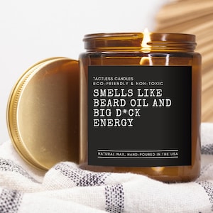 Barber Candle, Smells like beard oil and big d*ck energy, Hairstylist gift, Fade lover, Barbershop Decoration, Beard and Oil