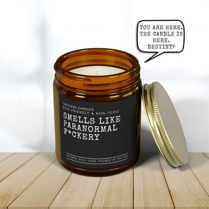 Ghost Hunting Candle, Smells like paranormal f*ckery, Paranormal stories gift, Spirit sound, Ouija board, Cursed present, Spirit Box image 2