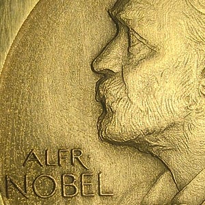 3 Mapa de profundidad de Medalla Premios Nobel, Verdadero depth map escala de grises para bajorrelieves con láser en Madera, Metal, Pizarra.