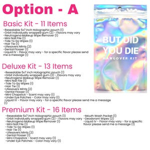 Bachelorette Survival Kit | Bachelorette Party Favors | Bridesmaid Favors | Hangover Recovery Kit | But Did You Die image 9