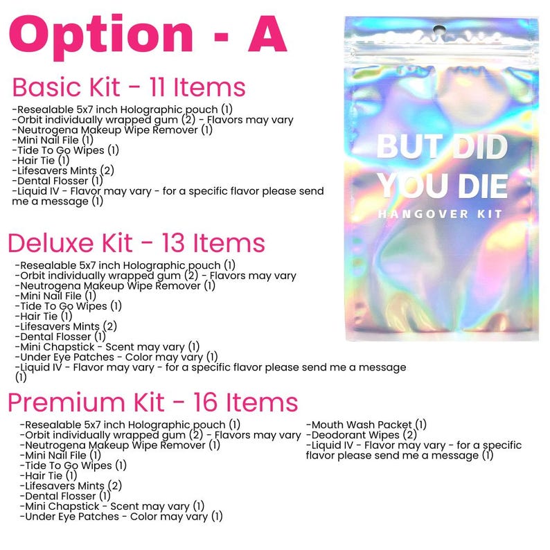 Bachelorette Survival Kit | Bachelorette Party Favors | Bridesmaid Favors | Hangover Recovery Kit | But Did You Die image 9