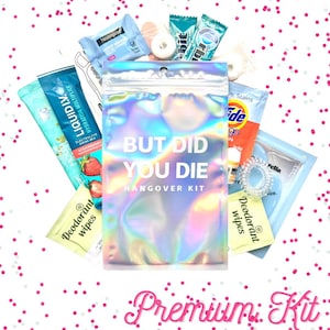 Bachelorette Survival Kit | Bachelorette Party Favors | Bridesmaid Favors | Hangover Recovery Kit | But Did You Die image 1
