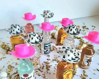 Cowgirl Bachelorette Party Decor | Let's Go Girls | Last Rodeo | Mini Cowboy Hats | Cowboy Boot Shot Glasses | Confetti