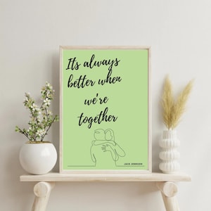 Jack Johnson Lyric Poster | Wall art | Music