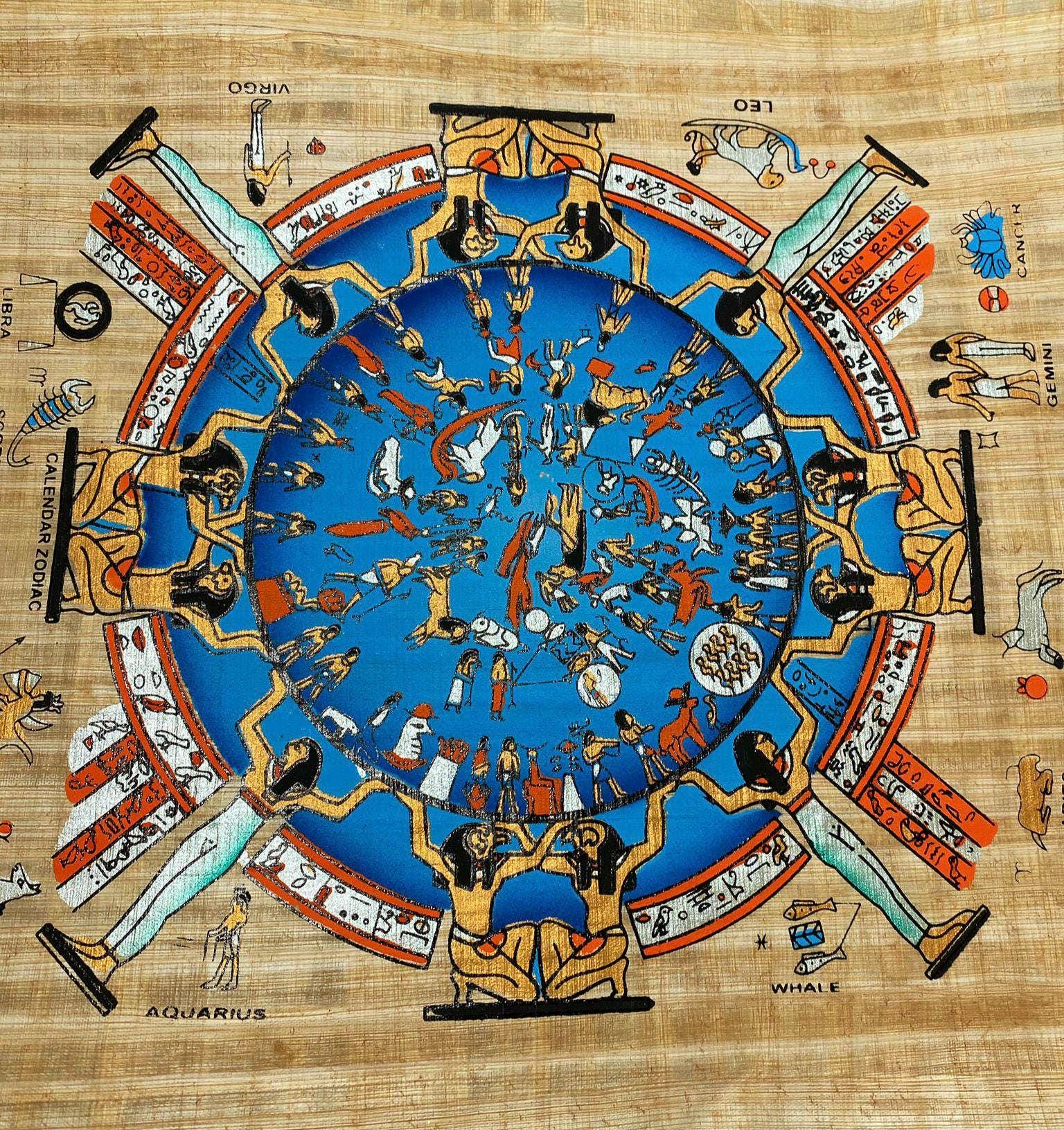 MY EGYPT エジプシャンオイル ZODIAC CALENDAR Egyptian Zodiac Wall Calendar - Etsy
