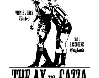 Vinnie "the Ax" Jones vs. Paul "Gazza" Gascoigne, T-Shirt