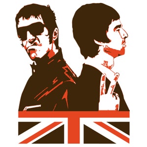 Liam & Noel Gallagher Oasis-Legends, T-Shirt image 1