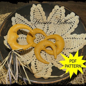 Primitive Moon Bowl Fillers, Ornaments and Picks Pattern, Folk Art Ornie, Poke, Prim Harvest Decor, Fall Sewing PDF ePattern