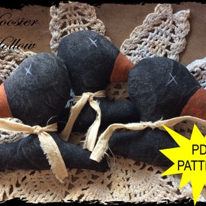 Primitive Crow Heads Bowl Fillers Pattern, PDF, Instant Download, Folk ...