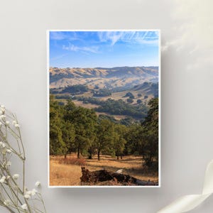 Northern California Canyon Print, Scenic Landscape Wall Art, Nature Photography Decor, Mountain Vista Poster, Outdoor Adventure Art