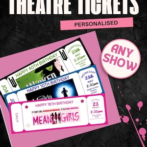 Musikalisches Ticket Geschenk vorhanden Personalisiertes Andenken
