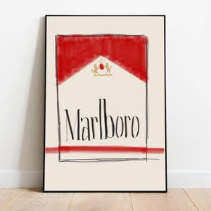 Marlboro Drawing Poster Print