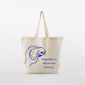 Croissant Maxi Bag | large tote bag | shopping bag | croissant | Paris