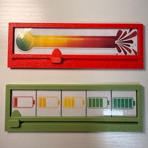 bunte herbstkinder, Skala, Launometer, Gefühlsuhr, Gefühle in Farben, Social battery, Gefühlsbarometer, 3D Druck, Emotionen, grün, weiß, rosa, schwarz, Regenbogen, grün, rot
