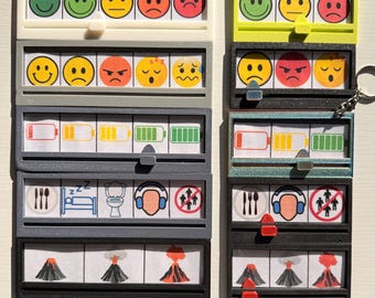 Scale, emotion clock, emotion wheel, emotion thermometer, emotion traffic light, emotion barometer, emotions