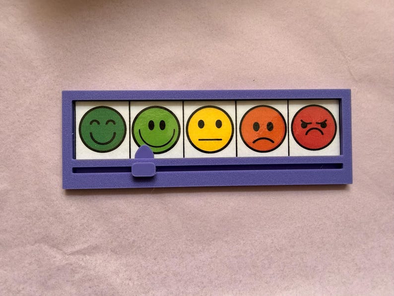 bunte herbstkinder, Skala, Launometer, Gefühlsuhr, Gefühle in Farben, Social battery, Gefühlsbarometer, 3D Druck, Emotionen, grün, weiß, rosa, schwarz, Regenbogen, grau, lila