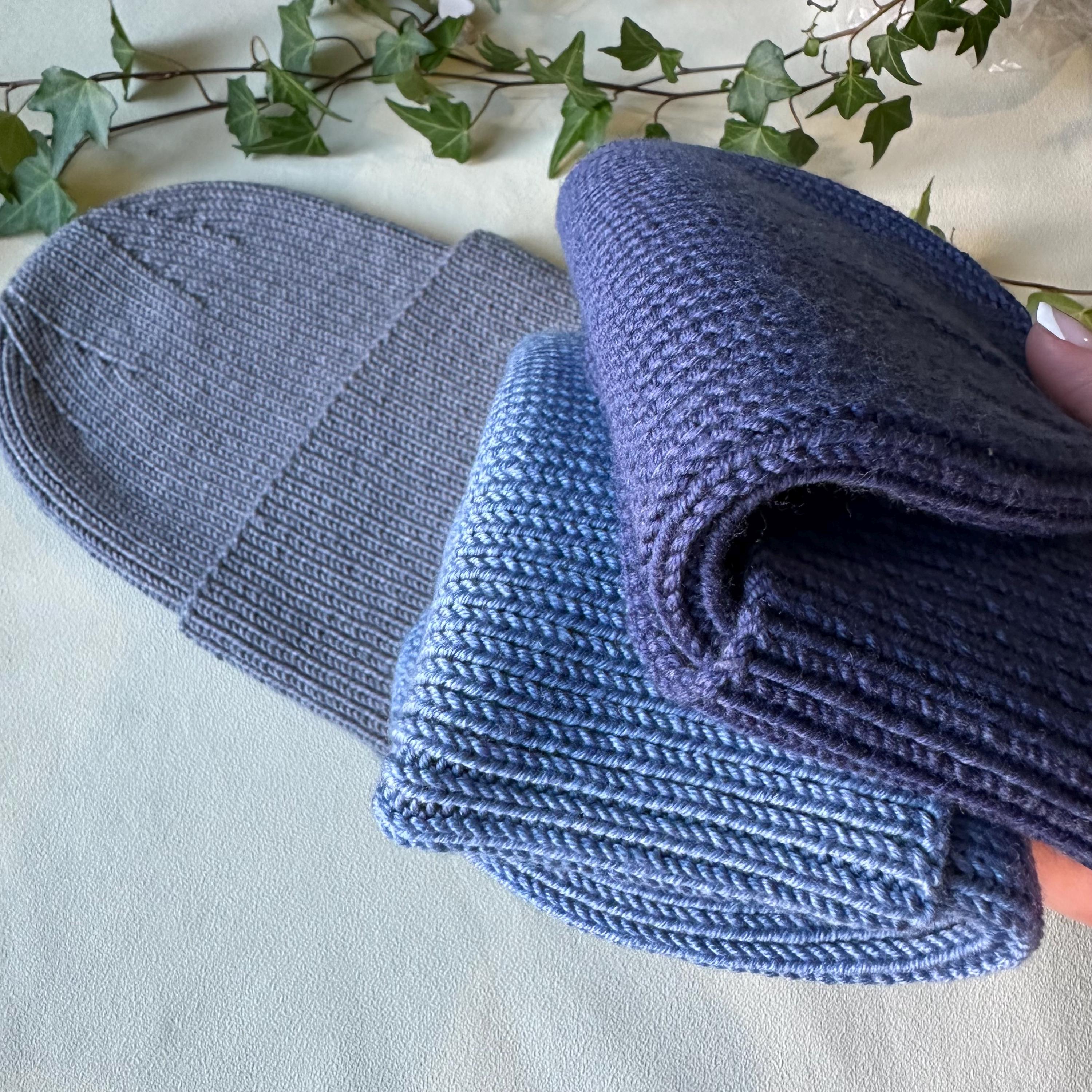 Vintage Light Blue Italian Wool Blend Luxury Beanie Hat Cap EUC OS Merino Wool Hat - Stone Blue – Colorful Standard main image 2