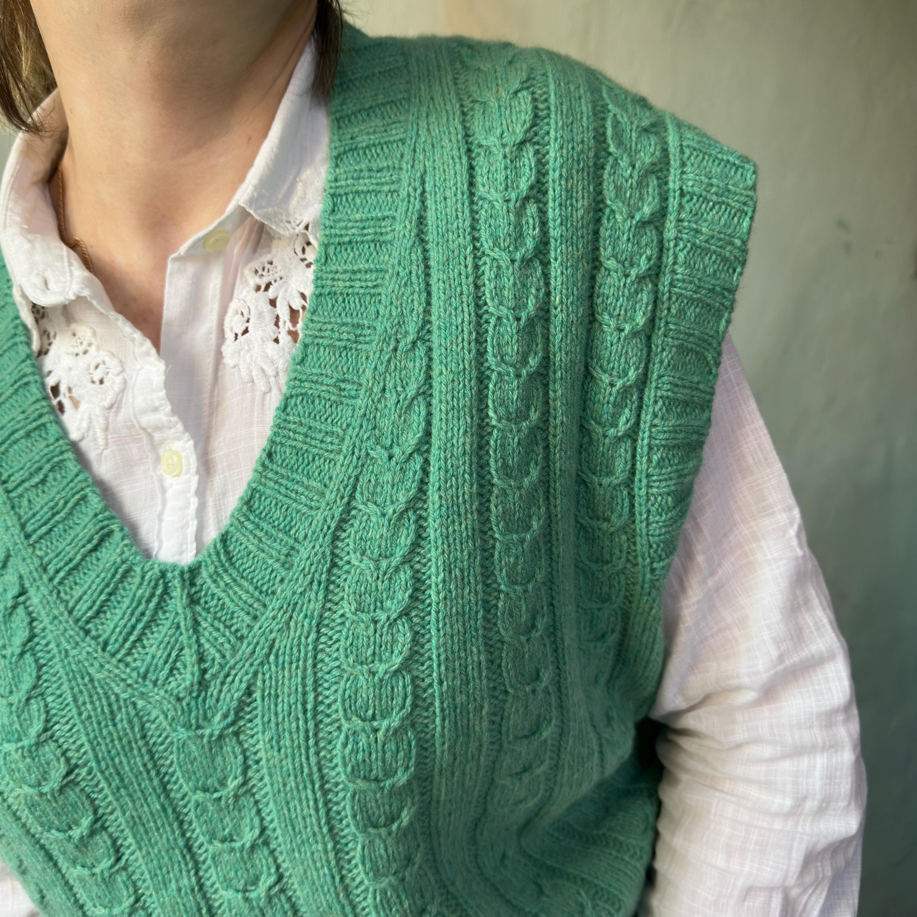 Oversized Mint Green Sweater Vest: Chic & Comfy Knitwear - Etsy