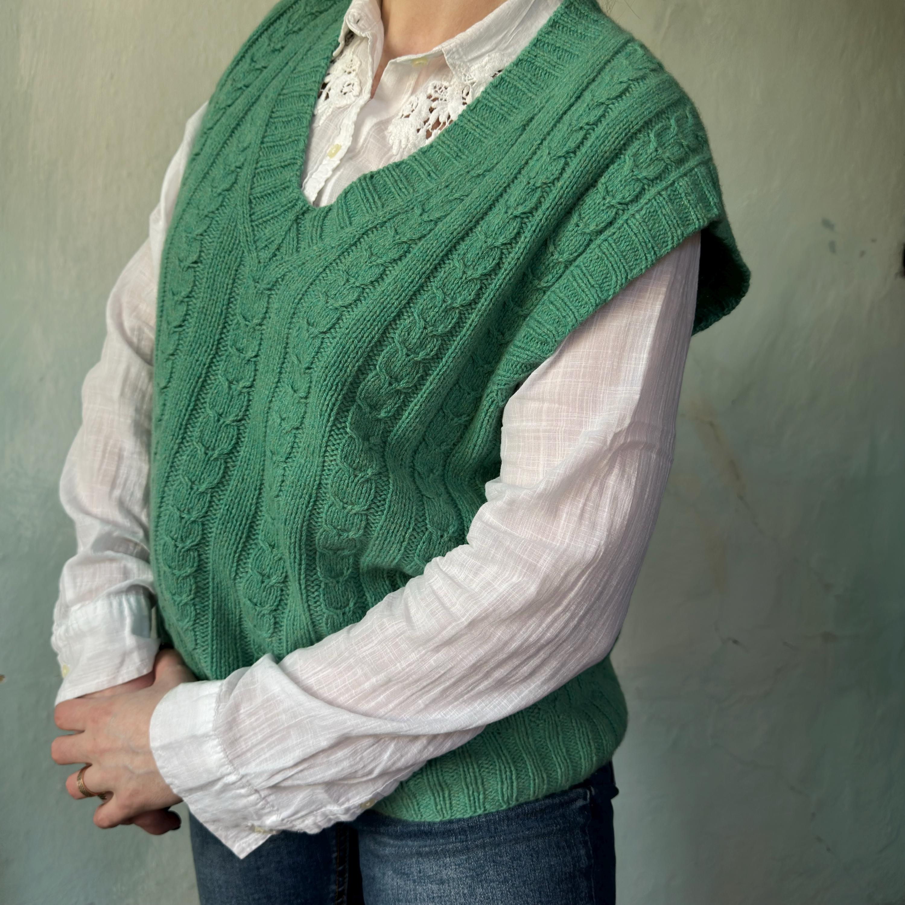 Oversized Mint Green Sweater Vest: Chic & Comfy Knitwear - Etsy