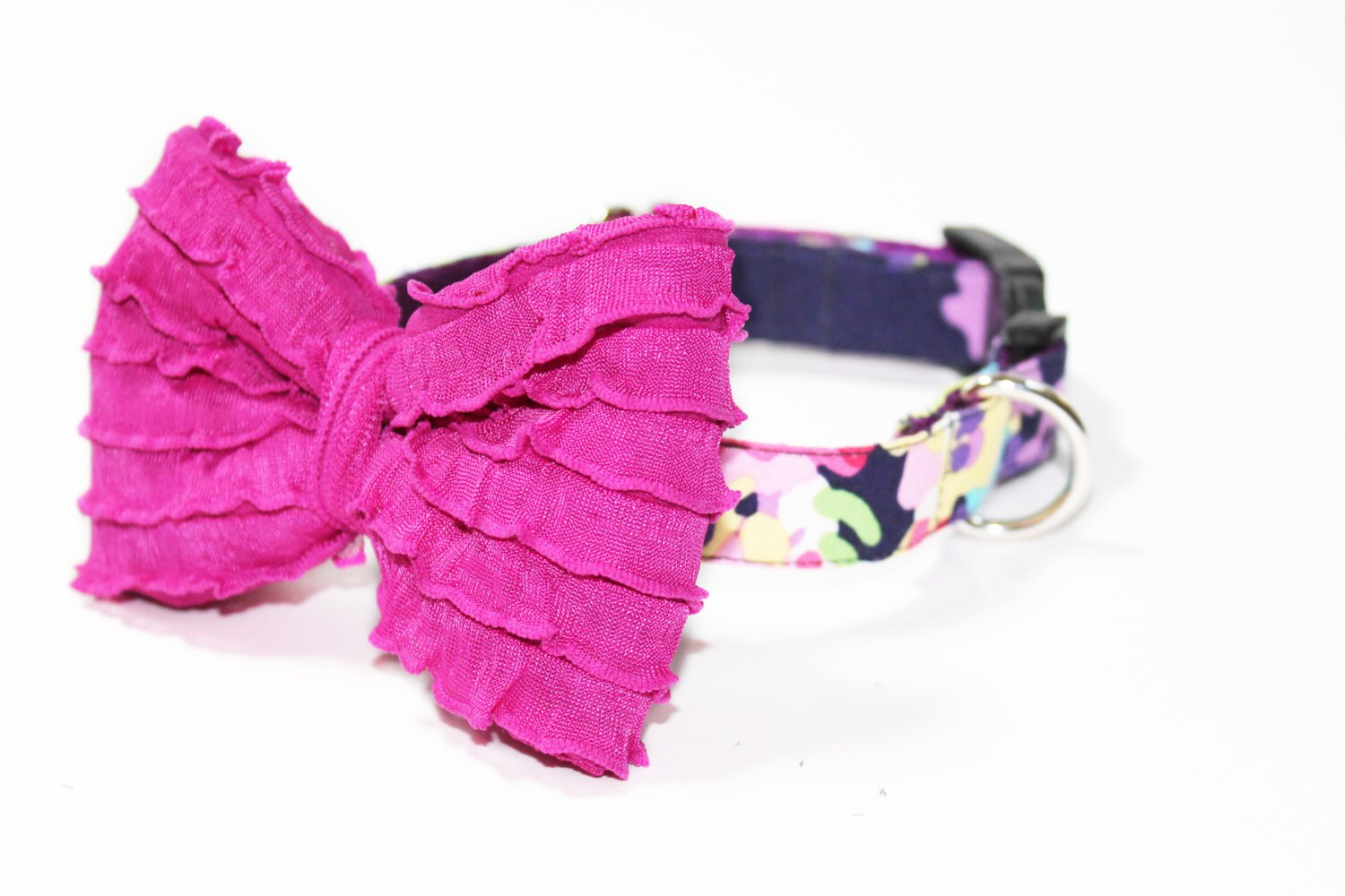 Floral Dog Collar Bow Collar Girl Dog Collar More Options Etsy
