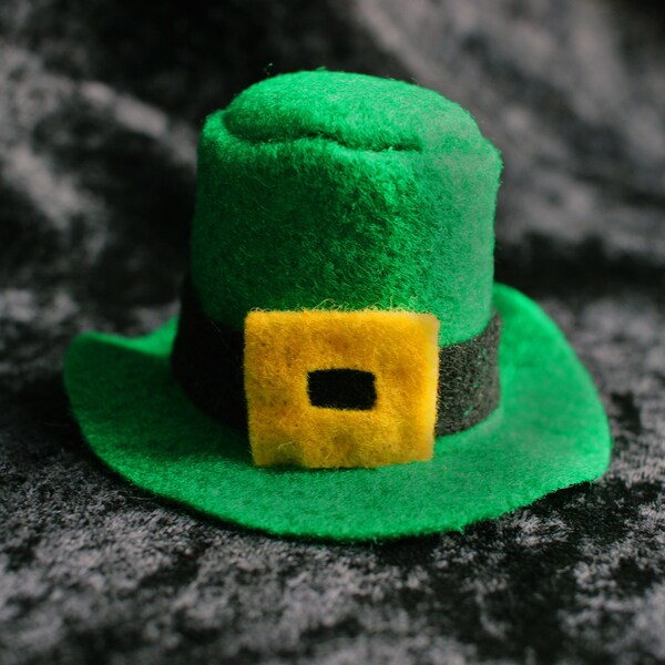 Tiny Felt Leprechaun Hat Doll Hat St. Patrick's Day Holiday Bowl Filler