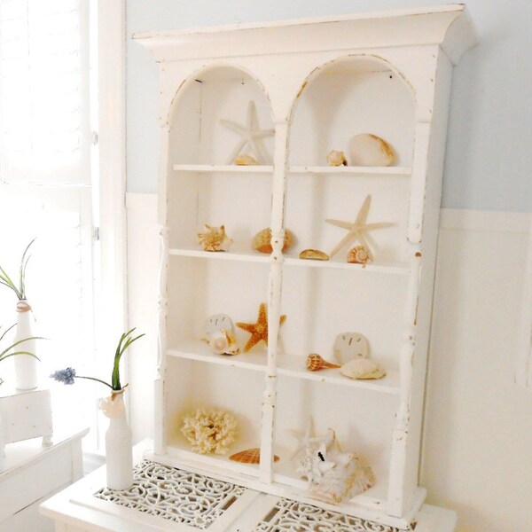 Shelf shaby chic beach cabinet wall shelf furniture