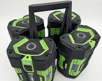 4-Battery Carrier for EGO Power+ | Portable EGO 56V Battery Handle | Easy Carry Organizer