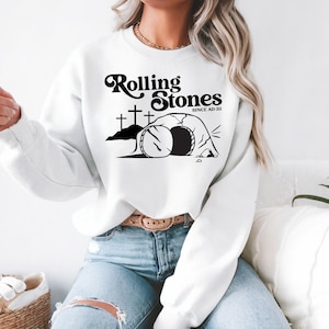 Rolling Stones Christian SVG PNG PDF - Tombe de la résurrection Design - Pâques en téléchargement numérique pour chemises Cricut, tasses, créations manuelles