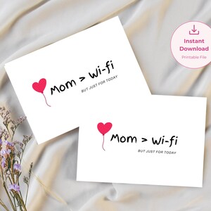 Cartão de aniversário minimalista para a mãe | Cartão simples e exclusivo para impressão para a mãe | Cartão de aniversário para download instantâneo | Cartão de felicitações moderno para a mãe