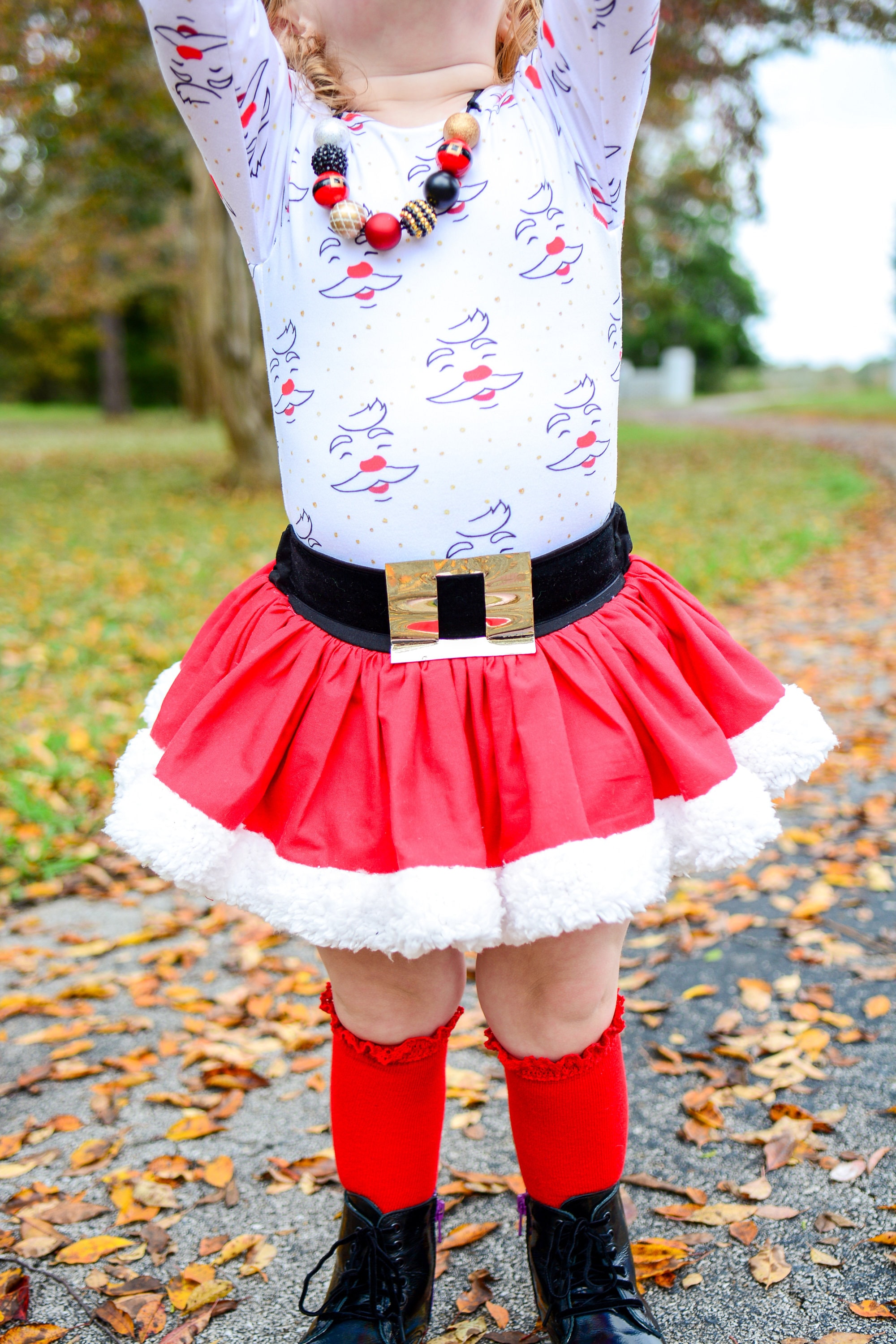 Santa Mini Skort - Thumbnail 5